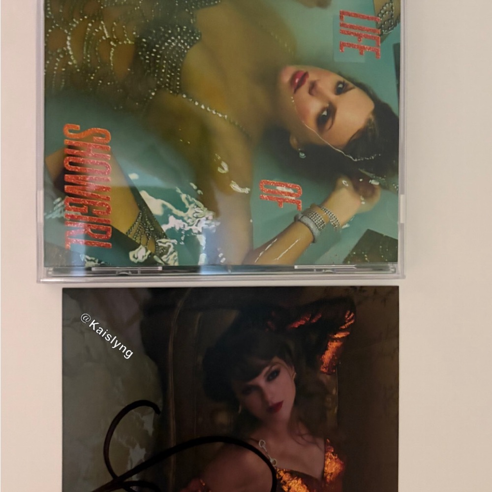 Signed “Life Of A Showgirl” by Taylor Swift CD